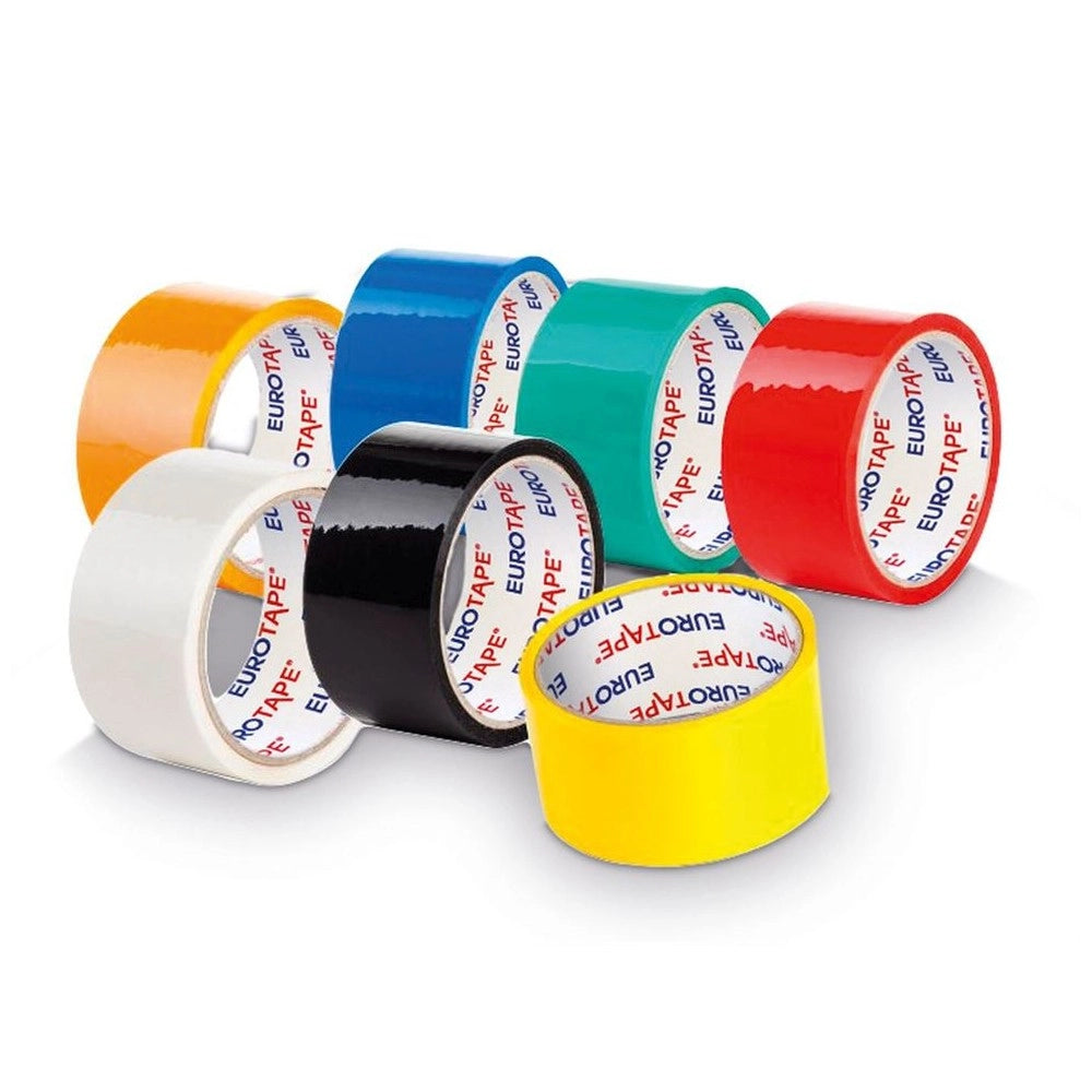 Pakketape akryl farget 48 mm x 50 m │ Pakketeip - Ulike farger