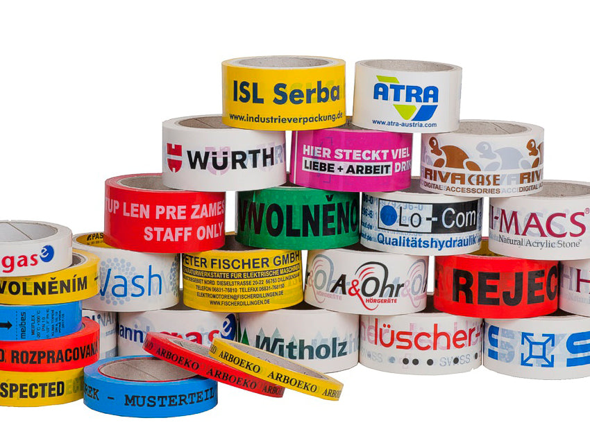 Pakketape med trykk 48mm x 60m │ Emballasje tape med logo - 36 stk.