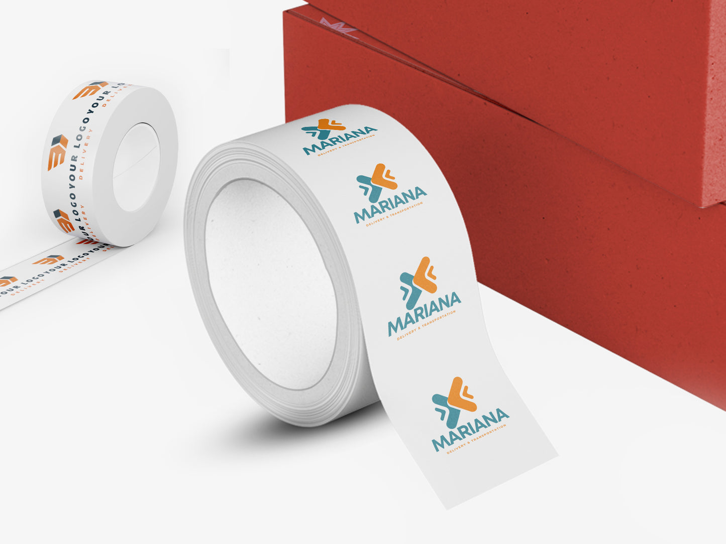 Pakketape med trykk 48mm x 60m │ Emballasje tape med logo - 36 stk.