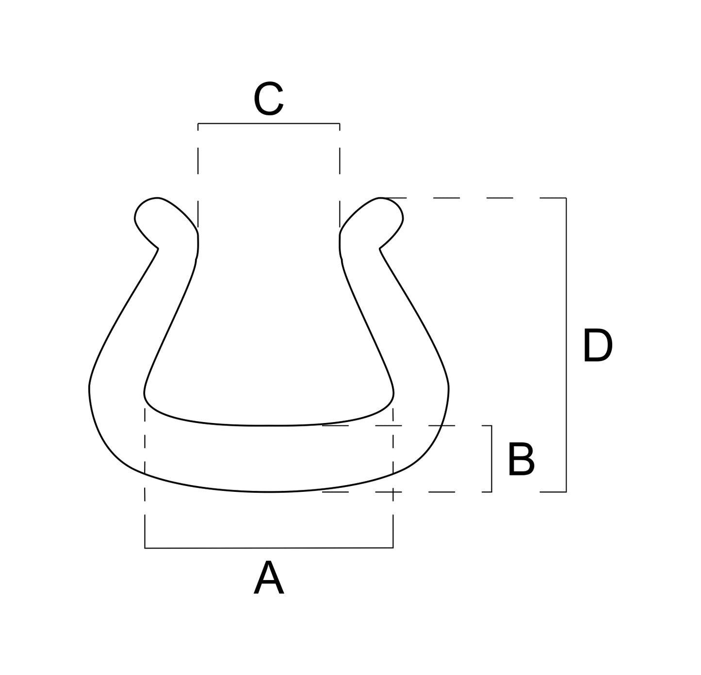 Skumprofil PE blå Type-U I 45 mm x 60 mm - 500 mm - 1 stk.