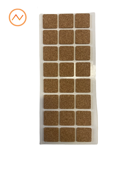 Filtputer selvklebende brun 28 mm x 28 mm │ 24 stk.
