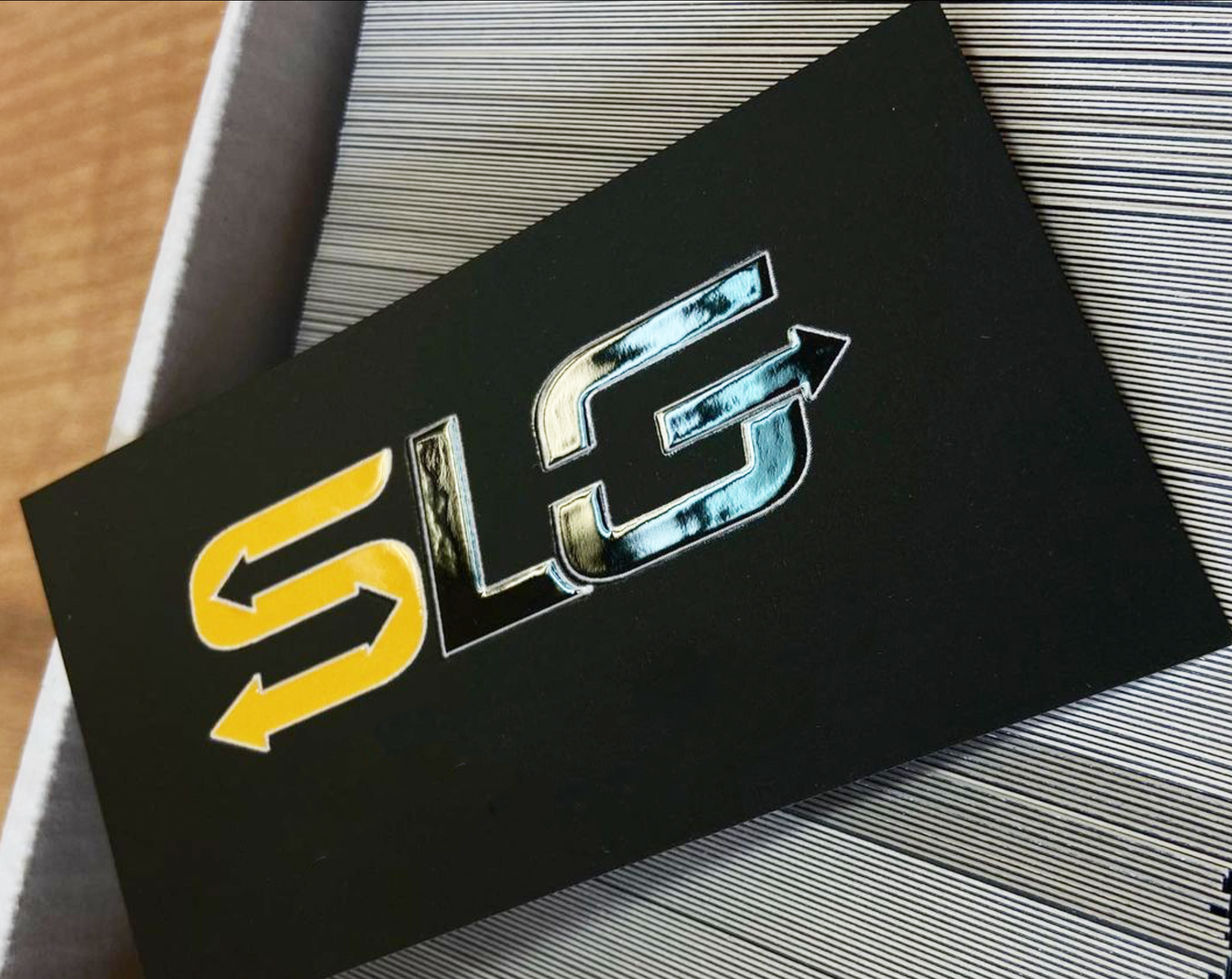 Visitkort med 3D UV-logo 200 stk.