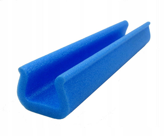 Skumprofil PE blå U 45 mm x 60 mm - 500 mm │ U-Profile Foam Edge Protector - 1 stk.