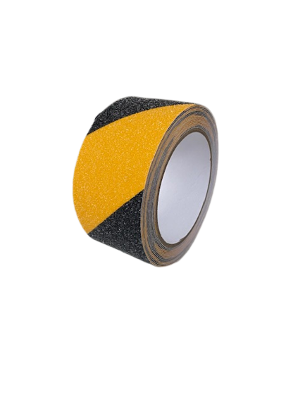 Sklisikker / Anti-skli tape Gul-Svart 50 mm x 5 m