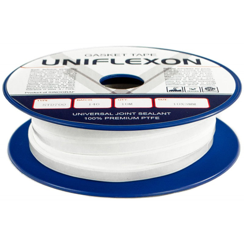 PTFE Gjengeteip 10 mm x 3 mm - 10 m
