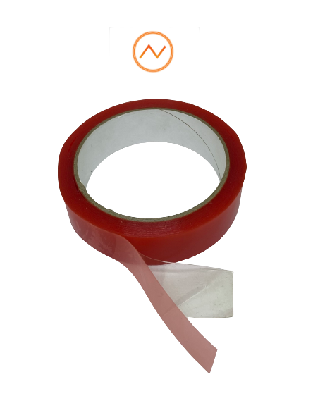 Banner bond Dobbeltsidig tape Rød 12 mm x 50 m