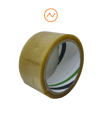 Pakketape Solvent klar 48 mm x 55 m │ Pakketeip - Emballasjetape - Transparent Clear Packing Tape