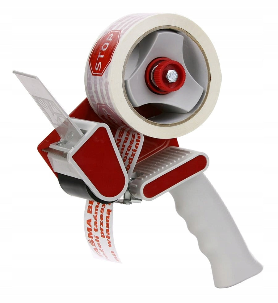 Tapedispenser Plast Rød 50 mm │  Hånddispenser - Handheld Red Tape Dispenser